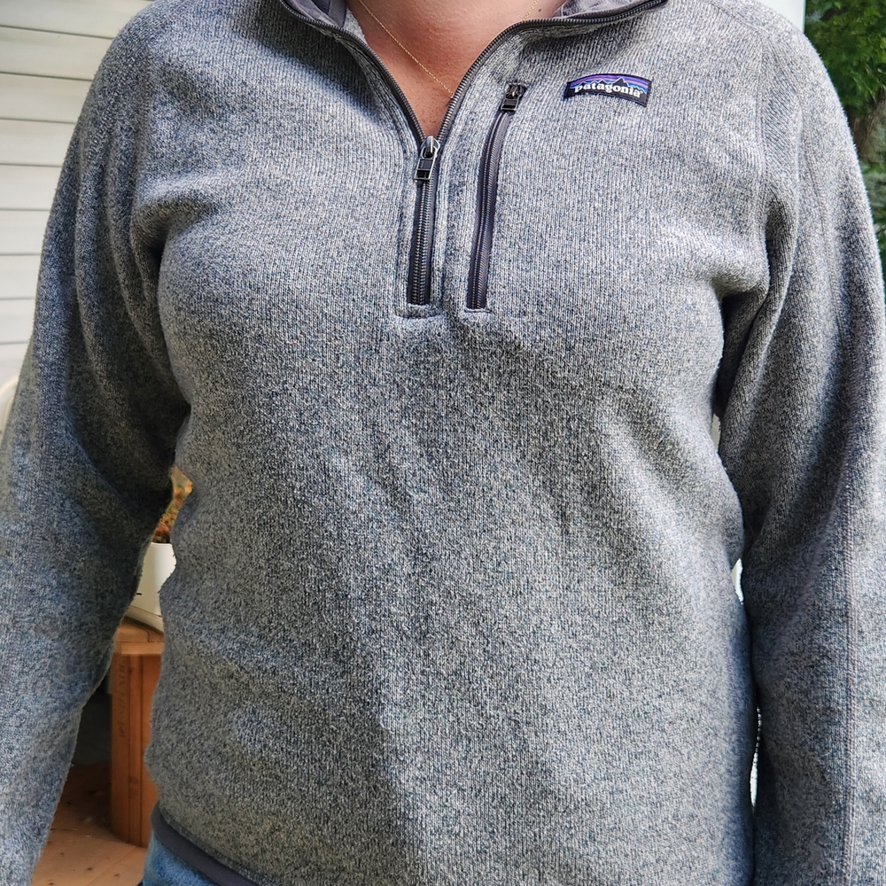 Patagonia Gray Quarter-Zip Better Sweater Fleece